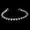 14KT White Gold, Custom Made 10.00CT Round Brilliant Cut Diamond Bracelet (VGN A-45)