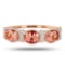 34.82ctw Morganite and 2.48ctw Diamond 14K Rose and White Gold Bangle (Vault_RR02)