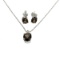 3.54CT Oval Cut Smoky Quartz Sterling Silver Pendant With 18