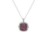 Ruby Sterling Silver Pendant