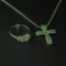 Chrome Diopside Ring Size 7 and Pendant Sterling Silver Collection