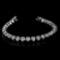 Rare Opportunity! 8.06CT Round Brilliant Cut Custom Made Diamond Bracelet with 14KT White Gold! Grea