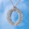 18KT White Gold, 1.89CT Round Brilliant Cut Diamond Pendant (VGN B-139)