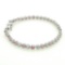 Round Cut Mixed Cubic Zirconia Sterling Silver Bracelet