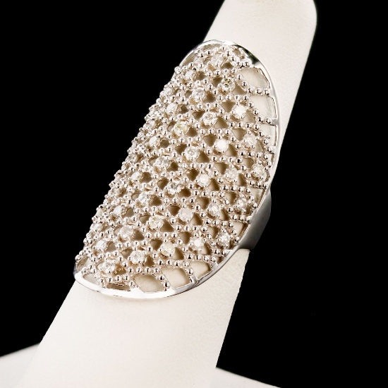 1.00ct SI1 to SI2 CLARITY Diamond 14K White Gold Ring (Vault_RR02)