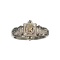 0.03CT Round Brilliant Cut Diamond And Sterling Silver Ring