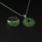 Chrome Diopside Ring Size 6.5 and Pendant Sterling Silver Collection