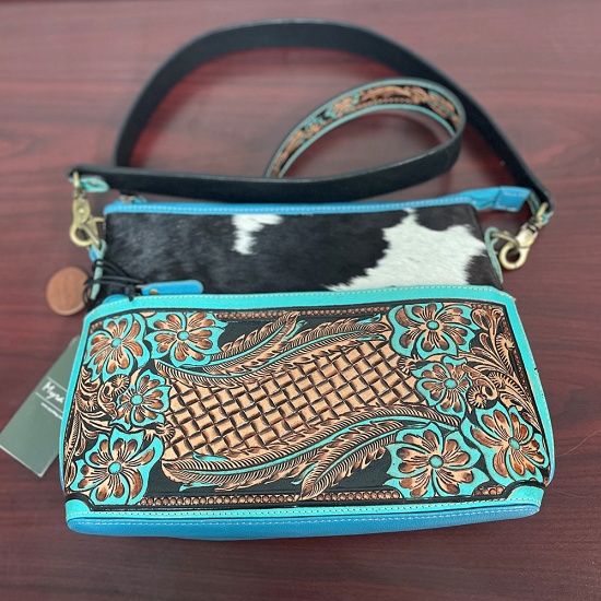 MYRA TAMBRINA FALLS LEATHER AND HAIRON BAG