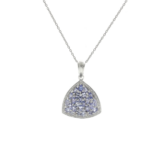 Tanzanite Sterling Silver Pendant