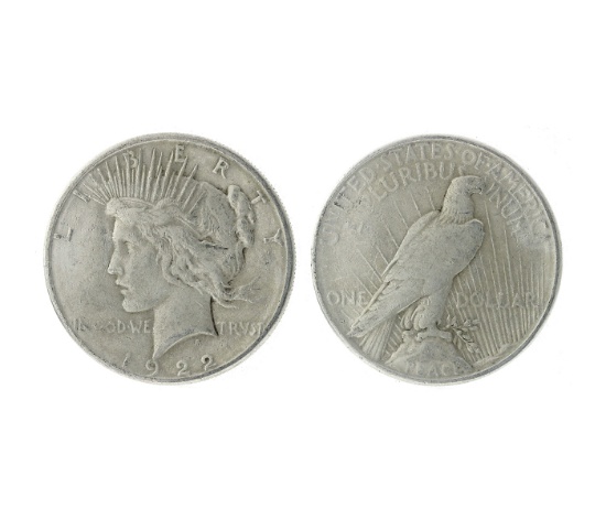 1922-S U.S. Peace Silver Dollar Coin