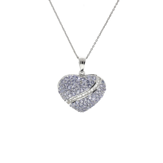 Tanzanite Sterling Silver Pendant