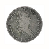 1821 Eight Reales Spanish Colony Coin