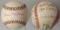 *2 AUTOGRAPHED BASEBALLS