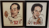 *2 CARICATURES OF O.J. SIMPSON