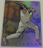 *SIGNED DOUBLE-SIDED BASEBALL CARD