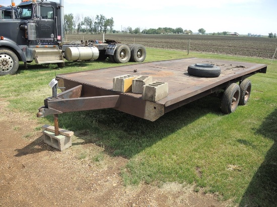 Shopbuilt 8' x 20' Flatbed Trailer #