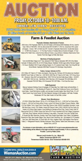 Farm and Feedlot Equipment Auction