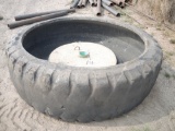 Turned Tire Water Fountain