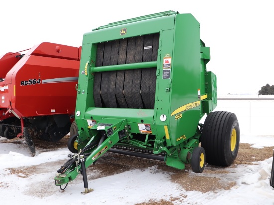2011 JD 568 Round Baler #1E00568XTBB377118