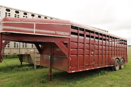 1994 Travalong 6' x 22' GN Stock Trailer #