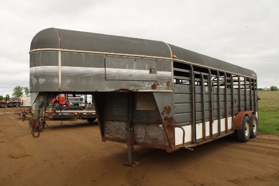 1993 Kiefer 6' x 20' GN Stock Trailer #