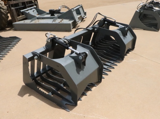 Big Dog 84" Skidsteer Rock & Brush Grapple #