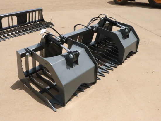 Big Dog 80" Skidsteer Rock & Brush Grapple #
