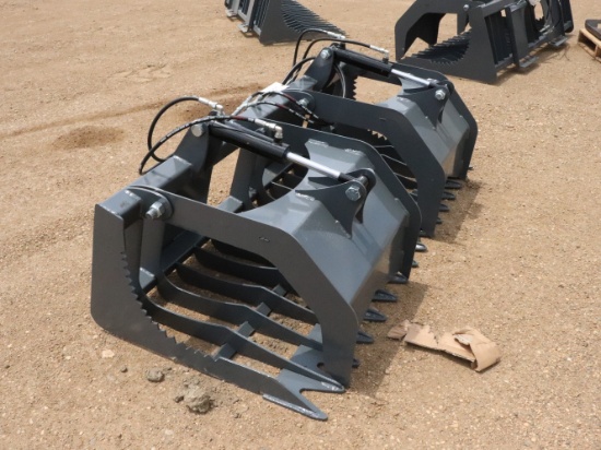 Big Dog 66" Skidsteer Rock & Brush Grapple #