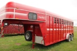 2000 GN 8 x 27 Keifer 4 Horse Stock Trailer #