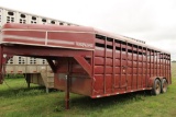 1994 Travalong 6' x 22' GN Stock Trailer #
