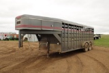 1994 Travalong 20' GN Stock Trailer #
