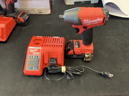 New Milwaukee fuel 3/8 impact battery and charger combo
