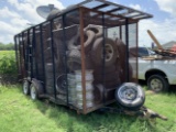 18ft Landscape Trailer Full of wheels & tires, full sets, new tires, ATV wheels, no title