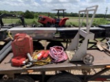 Gas Cans, Fire Extinguishers, Extension Cords and Oxygen, Acetylene &  cart