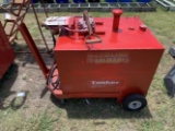 Tanker 100 gallon fuel Tank on wheels with manual pump