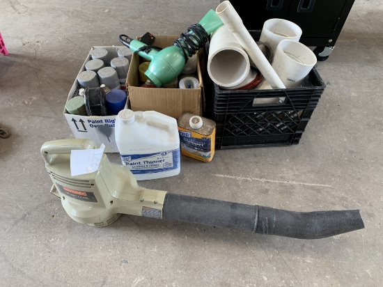 Bundle of Spray Paint, & Craftsman blower