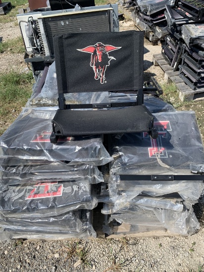 Pallet full of Texas Tech, north Texas, TCU Bleacher seats