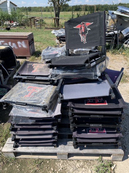 Pallet full of Texas Tech, north Texas, TCU Bleacher seats