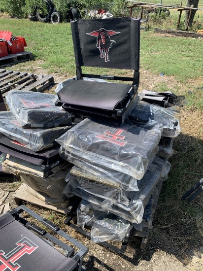 Pallet full of Texas Tech, north Texas, TCU Bleacher seats