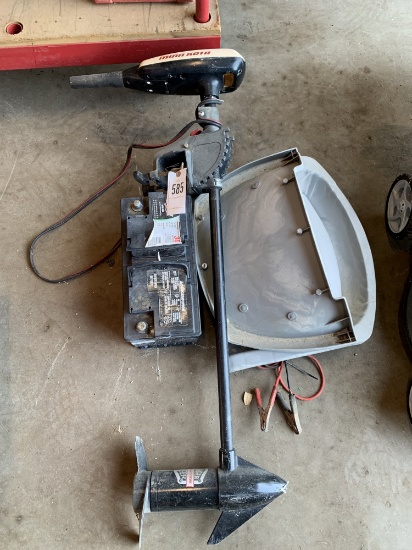 Minn Kota Trolling motor, battery, Boat seat