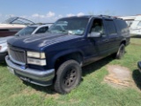 1999 Suburban 4x4 Blue vin#10116 Turns over wont crank