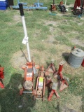 2 ton Floor Jack, Bottle Jack, & 4 Jack stands