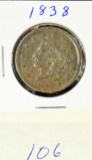 1838 Large Cent