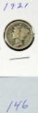 1921 Mercury Dime