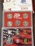 2001 Us Mint Silver Proof Set