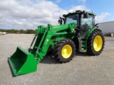 John Deere 6125R with Loader SN 1L06125REEK809769