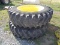 Firestone 18.4x42 tires Duals and Hubs
