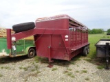 CM 20x6 GN Steel Top Stock Trailer--NO TITLE