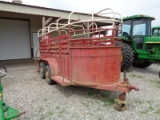 W-W 14' Bumper Pull Stock Trailer--NO TITLE
