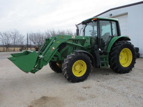 John Deere 6115M with loader SN 1L06115MLEH802233